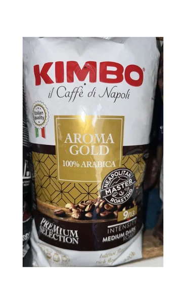 Кава в зернах Kimbo Aroma Gold Arabica Premium Selection Medium Dark Кімбо Арома Голд арабіка Пакет 1кг - 3