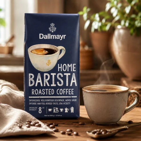 Кава мелена Dallmayr Barista Home Roasted Coffeе Деллмайер Хоум Баріста Купаж Арабіки та Робусти Інтенсивний і Насичений смак 500г - 3