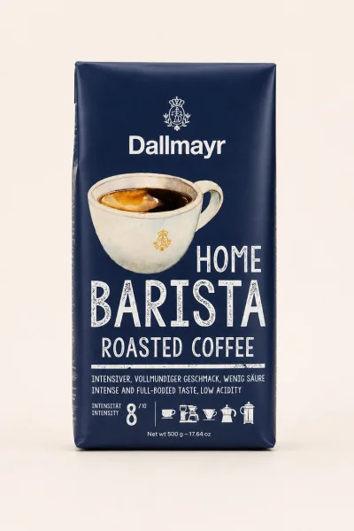 Кава мелена Dallmayr Barista Home Roasted Coffeе Деллмайер Хоум Баріста Купаж Арабіки та Робусти Інтенсивний і Насичений смак 500г - 1