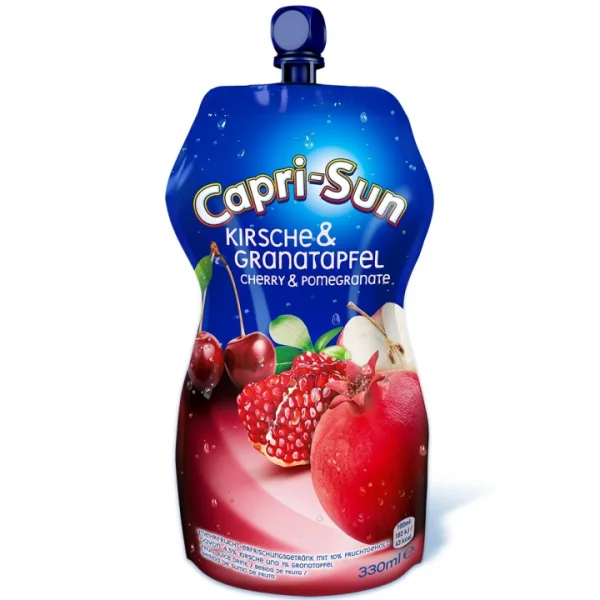 Напій з фруктовим соком Дитячий Capri-Sun Kirsche&Granatapfel Капрі Сан Вишня та Гранат Дой-пак з клапаном 330мл - 3