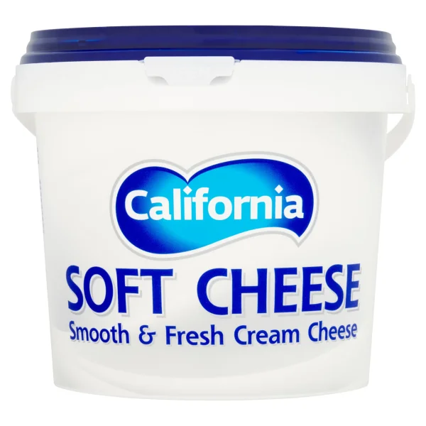 Сир крем Вершковий California Soft Cheese Smooth&Fresh Cream Каліфорнія мякий крем паста Бутербродний Відерко 1000г - 1