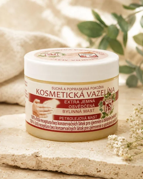 Мазь косметична вазелінова Kralovstvi Bylin Kosmeticka vazelina Extra Jemna Osvedcena Mast Екстра м'яка для Чутливої шкіри 150мл - 2