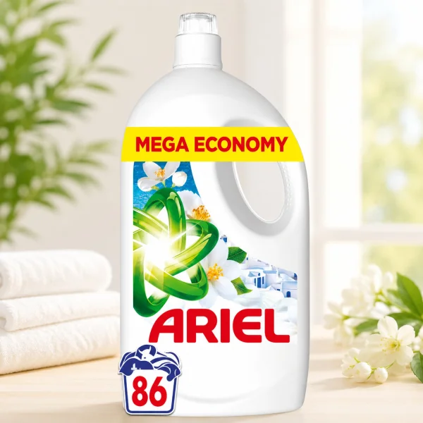 Гель для прання Універсальний Ariel Fresh Breeze of Greek Island Арієл Бріз островів Греції Жасмін 86прань 3870мл - 3