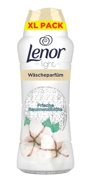 Кондиціонер для прання Парфумований Гранули Lenor Light Perfume Baumwollblute XL Pack Ленор ароматичні перлини Квіти бавовни 510г - 1