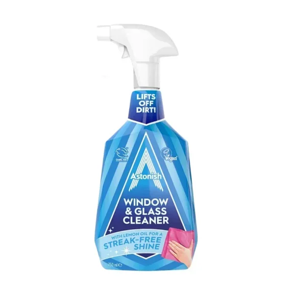 Засіб очистки Вікон та Скла Спрей Astonish Window&Glass Streak free Shine Lemon Oil Астоніш з Лимонною олією 750мл - 3