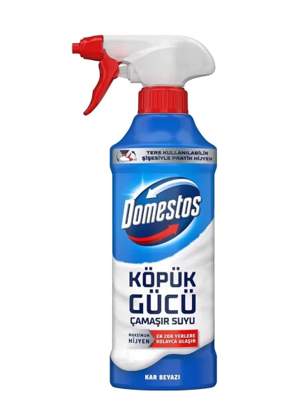 Піна для чищення Ванни та Туалету Спрей Domestos Foam Power Bleach Snow White Kar Beyazı Доместос Відбілюючий 450мл - 1