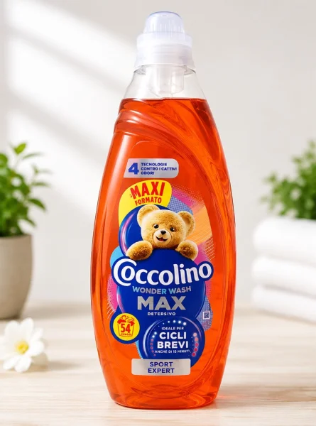 Гель для Швидкого прання Coccolino Wonder Wash Max Gel Short Cycles Pro-S Sport Expert Коколіно Максі Спорт Експерт 54прань 2160мл - 1