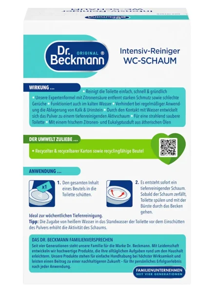 Піна Активна для чищення унітазів бруду та вапняних відкладень Dr. Beckmann WC-Reiniger Schaum Intensiv Citrus Бекманн Лимон 3шт - 3
