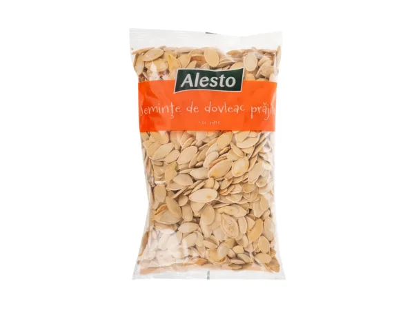 Насіння Гарбуза біле Смажене Alesto Pumpkin seed Roasted&Salted Алесто підсолене Пакет 250г - 1
