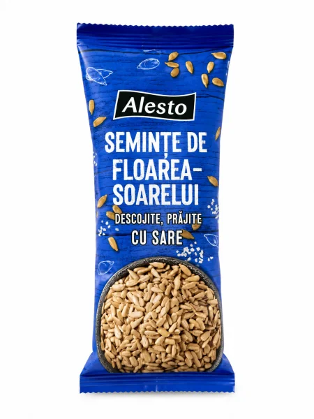 Насіння Сонішника біле Смажене Alesto SunFlower seed Roasted&Salted Алесто лущене підсолене Пакет 100г - 1