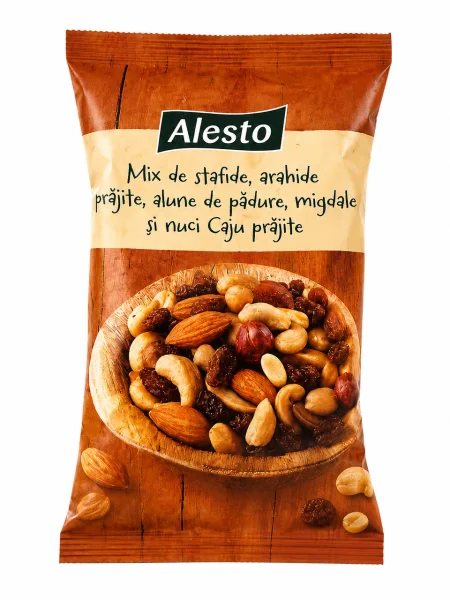 Суміш Горіхів та сухофруктів Alesto Nuts&Fruits Mix Алесто Мікс Родзинки Арахіс Мигдаль Фундук Кеш'ю Пакет 100г - 3