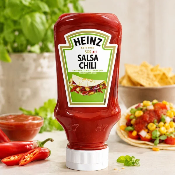 Соус Сальса Чілі Heinz Salsa Chili Sauce Хейнз пікантний Ідеально до Тортильї та закусок 220мл - 1