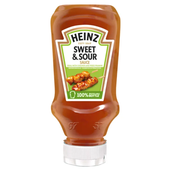 Соус солодко-кислий Heinz Sweet&Sour Sauce Chiken&Prawn Хейнз Ідеально з Куркою та смаженими Креветками 220мл - 3