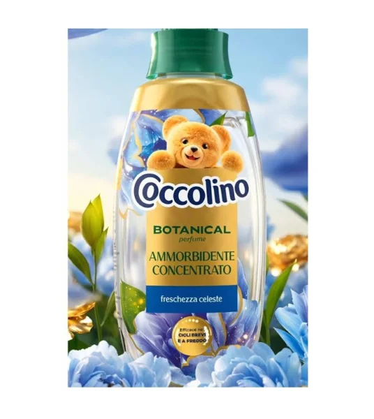 Кондиціонер Ополіскувач білизни Coccolino Botanical perf Freschezza Celeste Коколіно Небесна Свіжість Швидке прання 50прань 750мл - 1