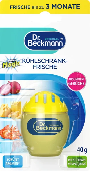 Поглинач запахів Ароматизатор Холодильників Dr. Beckmann Kühlschrank Frische Mister Magic Limone Др.Бекманн Яйце Лимон 40г - 4