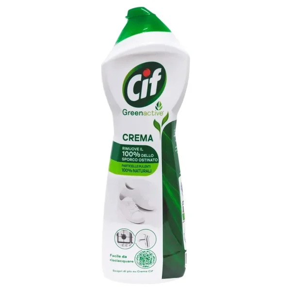 Крем Молочко для очищення Побутових поверхонь Cif Cream GreenActive Universale СІФ для Взуття та універсальний 500мл - 1