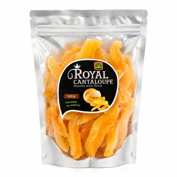 Диня сушена Королівський Канталуп 1111 Trade Mark Royal Cantaloupe Natural with flavour Ароматизована зіп Пакет 500г - 1