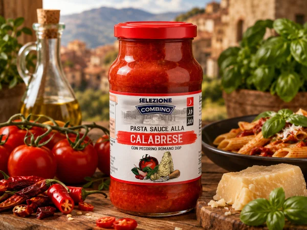 Соус до Пасти Калабрійський Combino Selezione pasta Sauce alla Calabrese Комбіно до макарон з сиром Пекоріно Романо 350г - 1