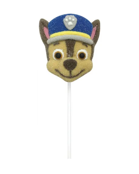 Цукерка льодяник Щенячий Патруль Relkon Paw Patrol Marshmallow Lollipops Blue Релкон Маршмеллоу на Палочці смак Полуниця 1шт 45г - 1