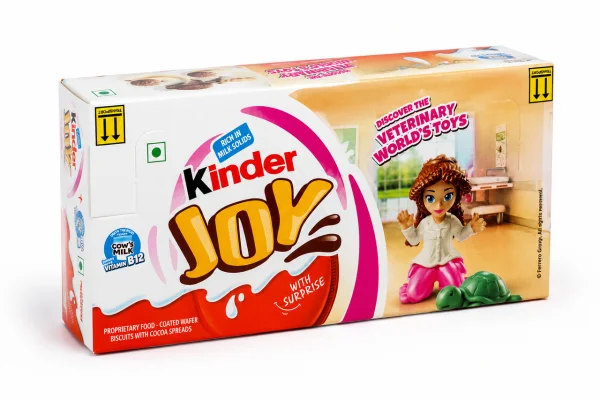 Набір Шоколадне Яйце з Іграшкою Kinder Joy Girls Discover Veterinary Worlds Toys Кіндер для Дівчат Світ ветеринарії 8шт 160г - 1