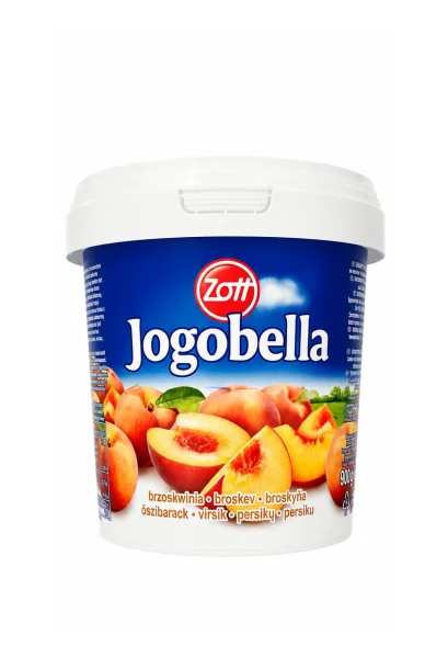Йогурт фруктовий Zott Jogobella Jogurt owocowy Brzoskwinia Зотт Персиковий Відерко 900г - 1