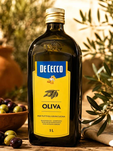Оливкова олія Суміш олій De Cecco Oliva Per tutti gli usi in cuccina Де Чекко рафіновані та перший віджим 1л - 1