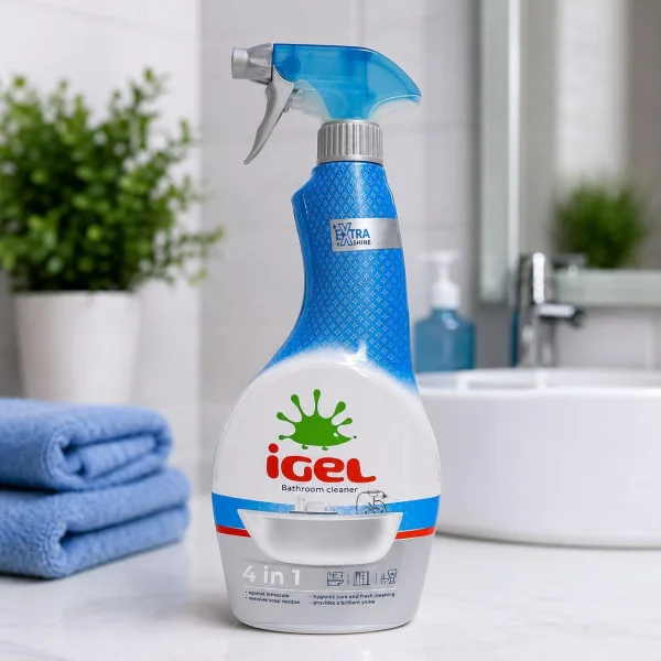 Засіб для Чищення Ванної 4в1 Спрей iGel Bathroom cleaner Anti Limescale Айгел антикальк та сантехніки 650мл - 1