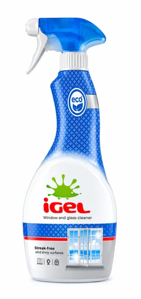 Засіб для Скла та Вікон Спрей iGel Windows Cleaner Streak-free&Shiny Universal Айгел блискучість без Розводів 650мл - 2