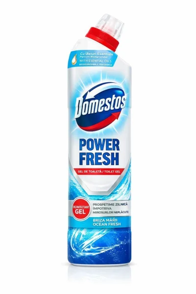 Гель для чищення Унітазів Domestos Power Fresh Ocean Briza Marini Anti-Odour Доместос з ефірною олією бриз Океану 700мл - 2