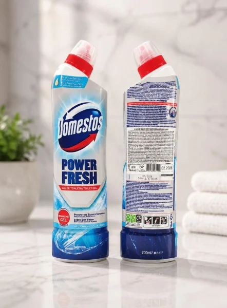 Гель для чищення Унітазів Domestos Power Fresh Ocean Briza Marini Anti-Odour Доместос з ефірною олією бриз Океану 700мл - 3