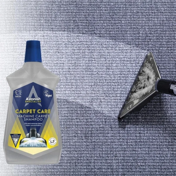 Шампунь для Килимів та підлоги до Миючих Пилососів Astonish Carpet care Machine carpet Shampoo Астоніш рідина концентрат 1000мл - 2