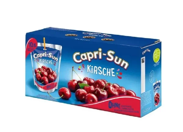 Набір Сік фруктовий Capri-Sun Cherry Kirsche Капрізон Вишня Тетрапак з трубочкою Бігпак Блок 10шт 2000мл - 1