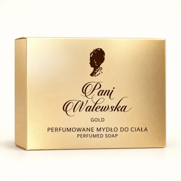 Парфумоване крем-мило для Тіла Pani Walewska Gold Пані Валевська Голд кускове Коробка 100г - 1
