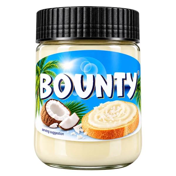 Паста Кокосова біла Bounty Coconut Spread Баунті Коконат Спред Ніжна кремова паста з кокосовим смаком для тостів і десертів 350г - 3