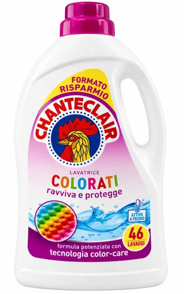 Гель для прання Кольорових речей Chante Clair Colorati Color-Care Шантеклер Кольор технологія збереження кольору 46прань 2070мл - 1