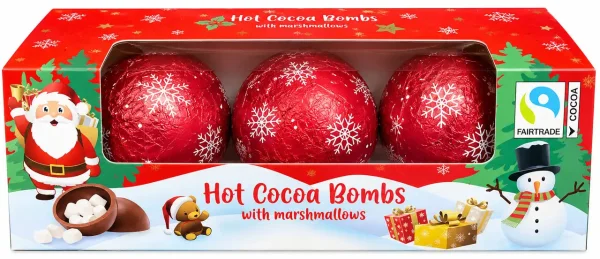 Шоколадні Кульки Бомбочки Becky’s Hot Cocoa Bombs Бекіс для Гарячого Какао з Маршмелоу Новорічний Подарунковий Набір 3шт 72г - 4