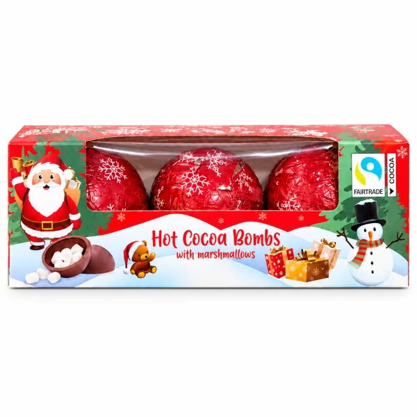 Шоколадні Кульки Бомбочки Becky’s Hot Cocoa Bombs Бекіс для Гарячого Какао з Маршмелоу Новорічний Подарунковий Набір 3шт 72г - 2