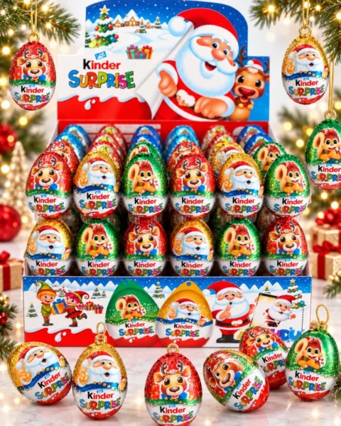 Шоколадне Яйце з Іграшкою Kinder Surprise Christmas Squirrel Кіндер Сюрприз Білочка Новорічне Молочний Шоколад Крем Шар 1шт 20г - 3