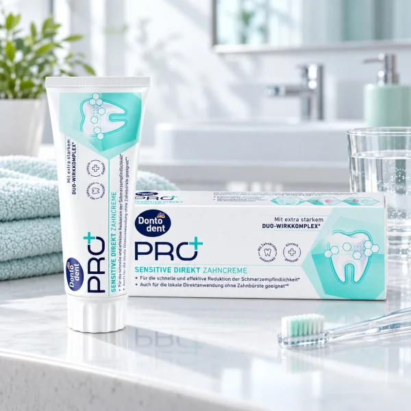 Зубна Паста Dontodent PRO+ Sensitive Direkt Донтодент Про+ для Чутливих Зубів Швидке Зменшення Чутливості 75мл - 2