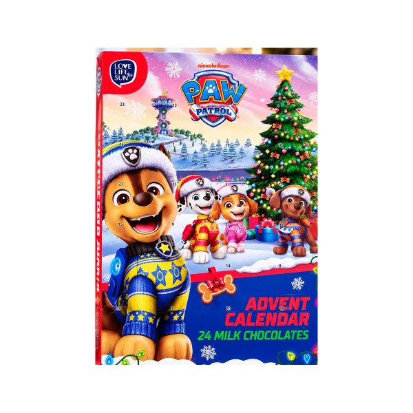 Адвент-Календар Цукерки Only Paw Patrol Dog Advent Calendar Онлі Щенячий Патруль Новорічний Дитячий Шоколадний 24 Віконця 50г - 2