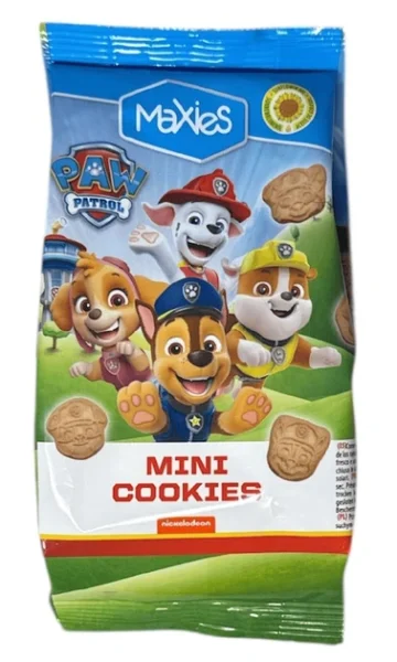 Печиво злакове фігурне MaXies Paw Patrol Mini Cookies Classic Максіс Щенячий Патруль 100г - 2