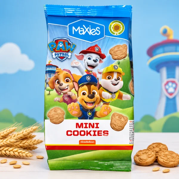 Печиво злакове фігурне MaXies Paw Patrol Mini Cookies Classic Максіс Щенячий Патруль 100г - 3