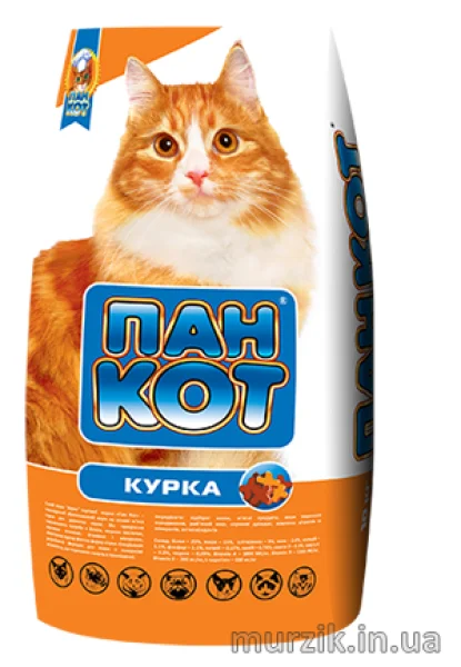 Корм для котів Пан Кіт 10 кг курка - 1