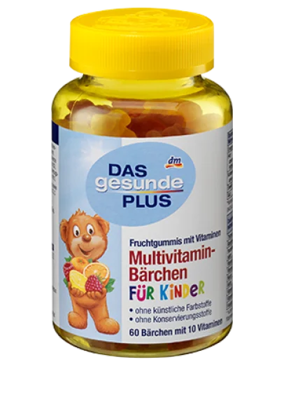 Вітамінний комплекс DAS gesunde PLUS Multivitamin-Barchen для дітей 60шт - 1