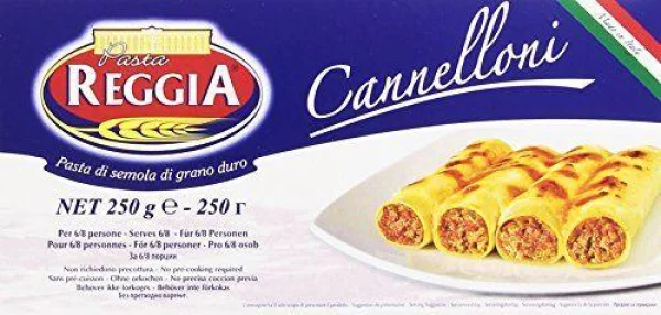 Макарони Каннелоні Pasta Reggia Cannelloni Паста Регіа трубочки Тверді сорти 250г - 1