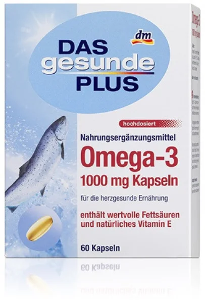 Риб'ячий жир DAS gesunde PLUS omega 3 kapseln 60шт - 1