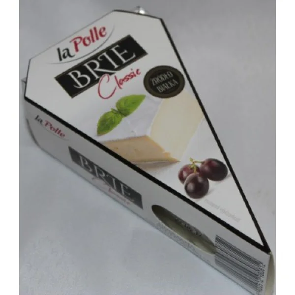 Сир із білою цвіллю Mlekpol La Polle Brie Classic Брі класичний мякий 125г - 2
