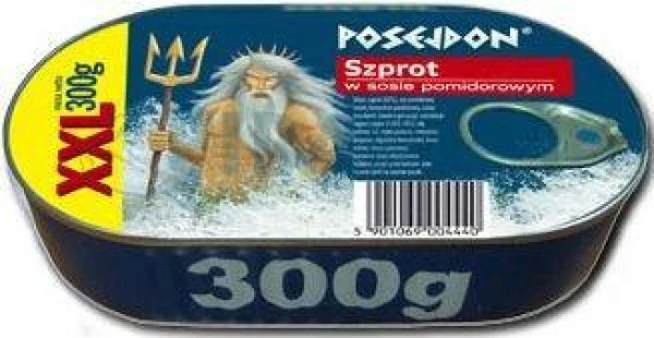 Шпроти Poseidon у помідорному соусі 300г - 1