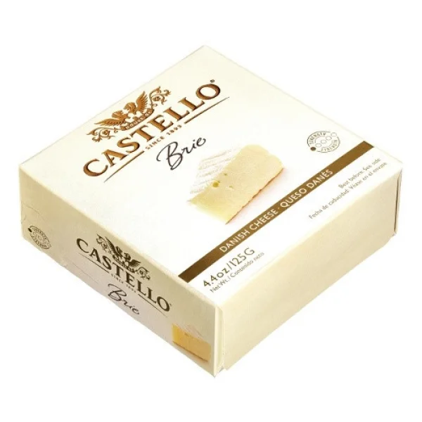 Сир брі Castello Brie Danish Cheese в білій цвілі 125г - 1