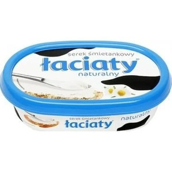 Сир Mlekpol Laciaty cream cheese вершковий 135г - 1